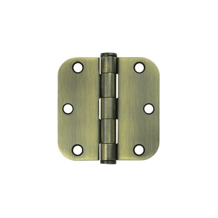 Deltana S35R5HD5 Heavy Duty 5/8 Radius Hinge Antique Brass, 10PK S35R5HD5-XCP10